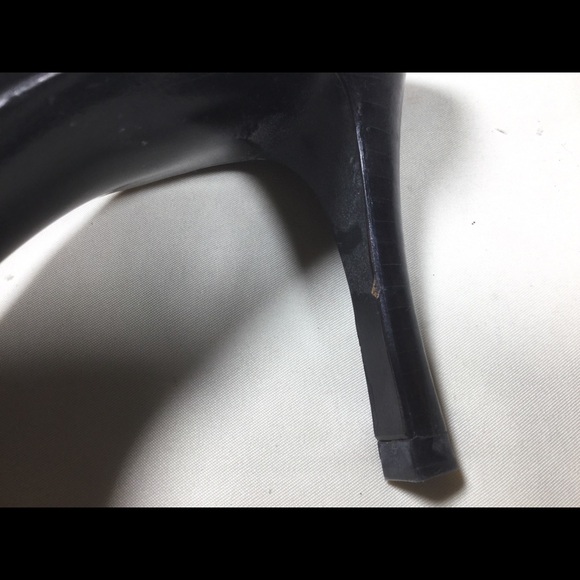 Gucci Black GG Monogram Mules Heels 38C - Picture 15 of 16